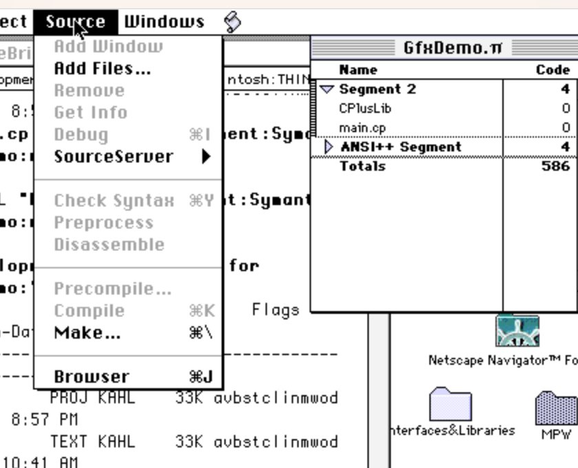 The Source menu held open, showing Add Files… enabled and Make… ⌘\ further down