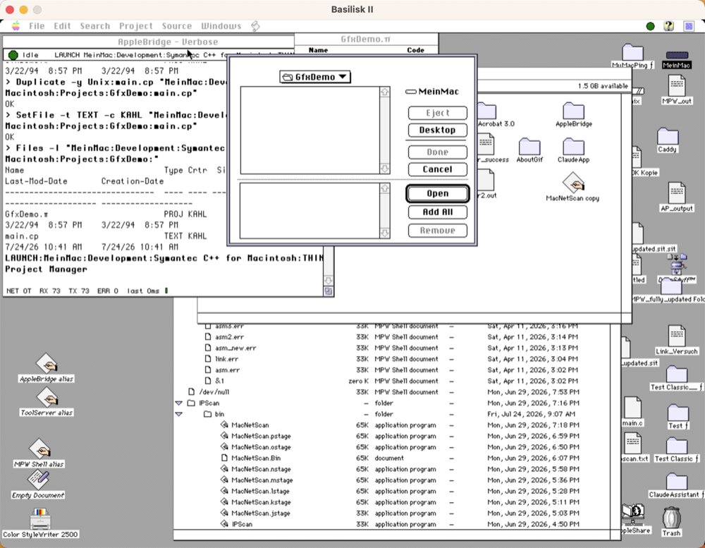 The Add Files dialog open in the GfxDemo folder, with Add All and Done buttons
