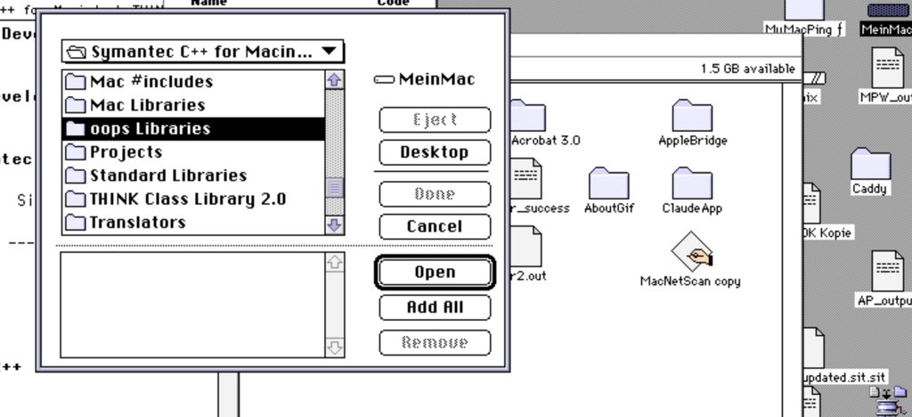 The dialog still in the Symantec folder with oops Libraries wrongly selected after a failed type-select